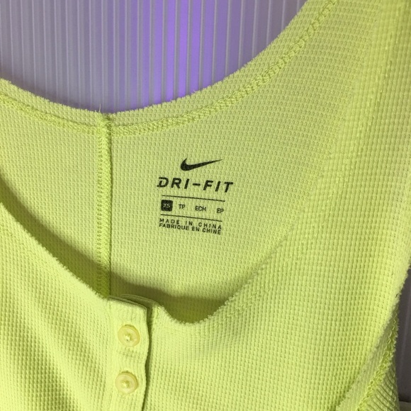 Nike Lime Green Sleeveless Women's Tank - Picture 3 of 4
